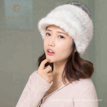 Super soft winter real fox fur australian wool hat